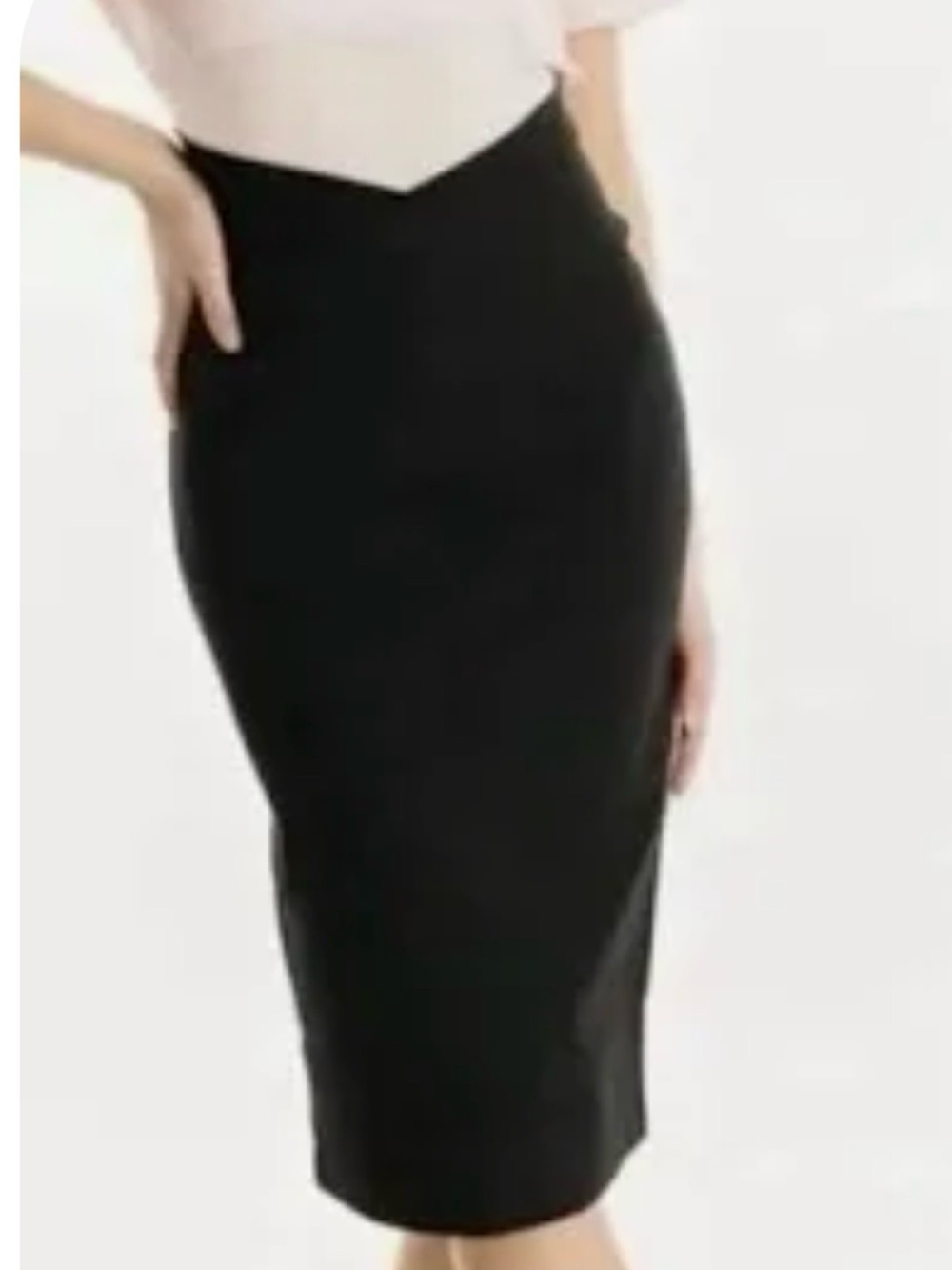 ZYIA Réve Crossover Pencil Skirt, Size XL, Color Black